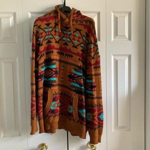 AEO Geometric Baha Hoodie Size XXL